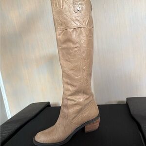 GB Mink Taupe Leather Boots